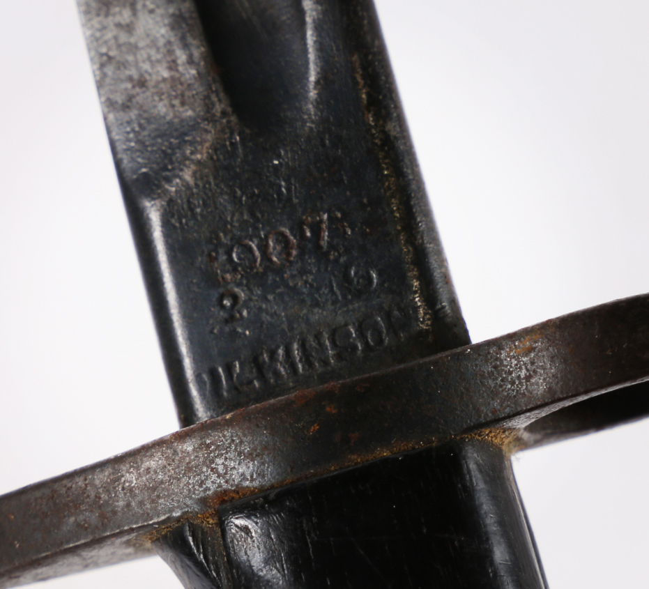 First World War unit marked British 1907 bayonet by Wilkinson, marked on one side of the ricasso - Image 2 of 3