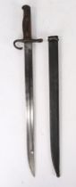 Second World War Japanese Type 30 Bayonet, for use with the Arisaka Type 30 rifle, early example
