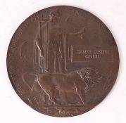 First World War Memorial Plaque (DANIEL JOSEPH O'NEILL)