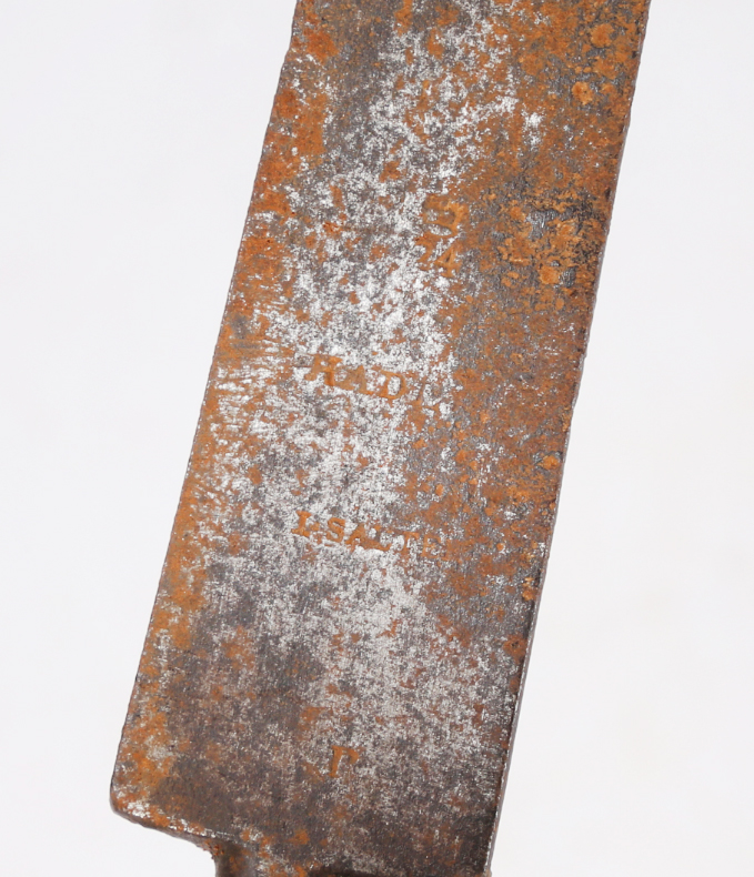 India Pattern Brown Bess Socket Bayonet, marked to the blade with a crown over 24, maker/retailer - Image 2 of 3