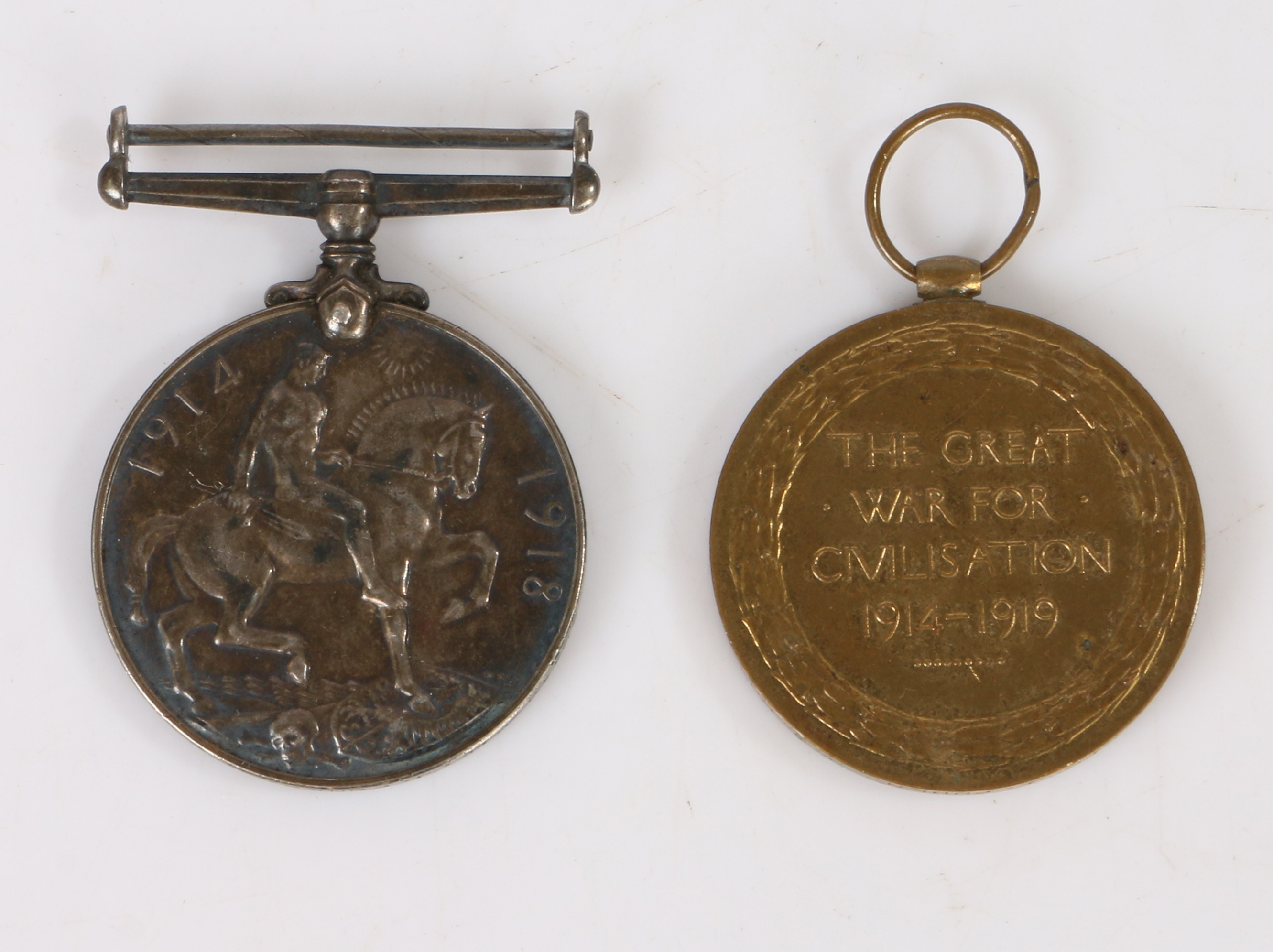 First World War pair of medals, 1914-1918 British War Medal and Victory Medal (30448 PTE. J. FODEN - Image 2 of 2