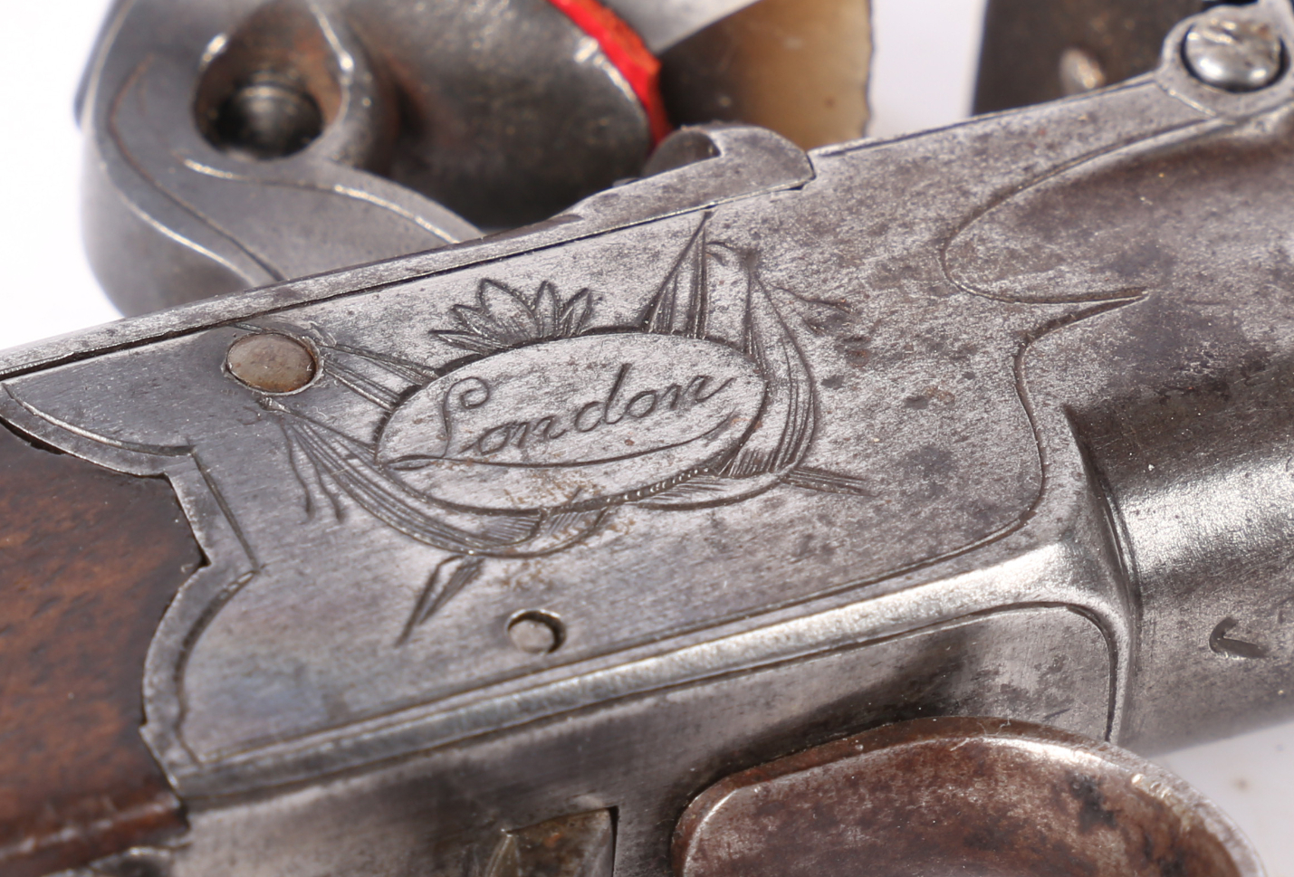 Early 19th Century Flintlock Pistol by Wheeler of London, signed to the engraved lock plate, sliding - Image 5 of 5