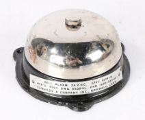 U.S. Air Force Bell, Alarm, 24 V.D.C, Edwards & Company Inc., Norwalk, Conn., also referred to as