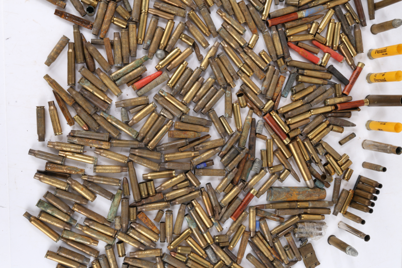 Collection of small calibre brass shell cases, some with projectiles, inert, (qty) - Image 5 of 7