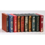 Folio Society, a collection of various novels to include Legends of King Arthur, The Arabian Nights,