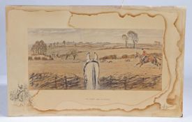 Charles Johnson Payne 'Snaffles' (British, 1884-1967) 'The Finest View in Europe' signed in pencil