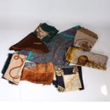 Eight various ladies silk and other scarves, to include two Jacqmar examples, and a Lisa Canali (8)
