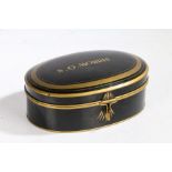 Ede & Ravenscroft, 20th century barrister's wig, housed in original black tin named to S.O.Morris,