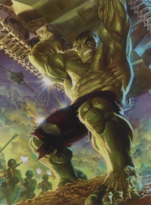 Alex Ross for Marvel (American, Contemporary) 'Immortal Hulk' signed and numbered 56/195, fine art