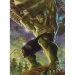 Alex Ross for Marvel (American, Contemporary) 'Immortal Hulk' signed and numbered 56/195, fine art