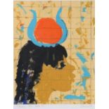 Chinwe Chukwuogo-Roy (Nigeria, 1975-2012) 'Tears of Ibis I' coloured print, signed and titled 35 x