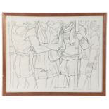 Gregorio Prieto Munoz (1897-1992) "Jovenes" signed in pencil (lower right), lithograph 40x 53cm (16"