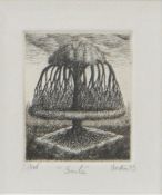 Francois Houtin (French, b.1950) 'Saule' signed, dated '95, titled and inscribed  in pencil, etching