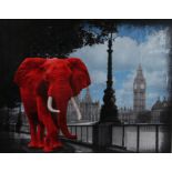 Lars Tunebo (b.1962) 'Westminster Wanderer' signed and numbered 27/195, print on board 50 x 62cm (