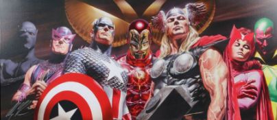 Alex Ross for DC Comics (American, Contemporary) 'Assemble' signed and numbered 12/20 AP, giclee
