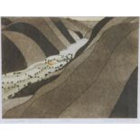 John Brunsdon (British, 1933-2014) 'Glaciated Valley' signed, numbered 33/150 and titled in
