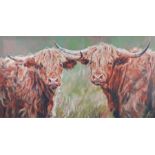 Debbie Boon (British, Contemporary) 'Companions' signed and numbered 38/95, canvas on board 51 x