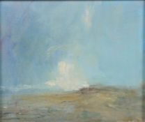 Martin Kinnear (British, Contemporary) 'Spring Sky, Salthouse' initialled (lower left), oil on