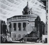 Geoffrey Heath Wedgwood, ARCA, RE, (British, 1900-1977) Liverpool Town Hall and the Nelson