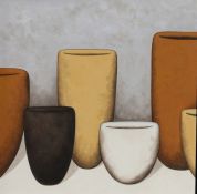 Jaci Hogan (Australian, Contemporary) 'Still Life Oasis IV' oil on canvas 48 x 48cm (19" x 19")