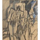 Keith Vaughan (British, 1912-1977) Figure Study pencil and wash 12 x 10cm (5" x 4") Provenance: