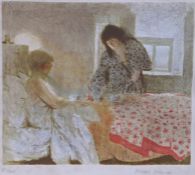 Bernard Dunstan, RA, PRWA, NEAC, (British, 1920-2017) Breakfast in Bed signed and numbered 87/200 (