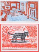 Richard Bawden RWS NEAC RE (British, b.1936)  'At Home' signed, numbered 18/85 and inscribed,