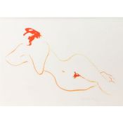 Modern School  Reclining Nude indistinctly signed, dated '84 and numbered 122/125 in pencil,