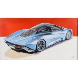 Roz Wilson (Contemporary) '2019 Mclaren Speedtail' signed R Wilson (lower right), oil on canvas 55 x