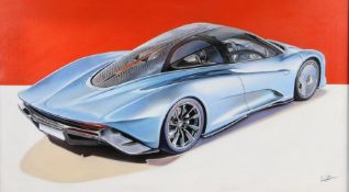 Roz Wilson (Contemporary) '2019 Mclaren Speedtail' signed R Wilson (lower right), oil on canvas 55 x