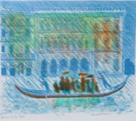 Bernard Cheese (British, 1925-2003) "Venice in the Rain" signed, titled and numbered A/P I/II in