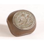 A steel seal matrix, with central Royal crest and border inscribed "POST OFFICE NORWICH", 30mm wide,