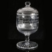 An English covered goblet made in 1820 to commemorate the first voyage of the ship 'Woodford'