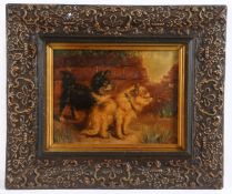 English School (19th Century) Dog in Landscape oil on board 22 x 29cm (8.75" x 11.5") Together