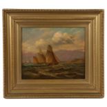 John Moore of Ipswich (British, 1821-1902) Seascape signed (lower left), oil on canvas 25 x 30cm (10