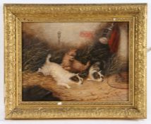 Edward Armfield (British, 1817-1896) Terriers Ratting signed (lower left), oil on canvas 29 x