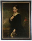 Alexander Melville (British, 1823-1892) Half Length Portrait of a Lady signed (lower left), oil on