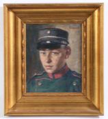 Gad Frederik Clement (Danish, 1867-1933) Head and Shoulders Portrait of a Soldier signed (top
