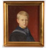 Attributed to Gad Frederik Clement (Danish, 1867-1933) Portrait of a Young Boy in Sailor's Outfit