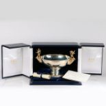 An Elizabeth II commemorative bowl, London 1990, maker Garrard & Co. Ltd. commemorating Queen