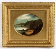 George Salter (British,19th Century) "Pair of Coastal Scenes" Oil on canvas, monogrammed G.S (