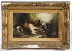 D Armfield (British, 19th Century) Terriers Ratting signed (lower right), oil on canvas 35 x 44cm (
