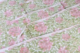 A group of 6 sheets of 'Honeysuckle' wallpaper by Morris & Co. A realistic arrangement of rambling