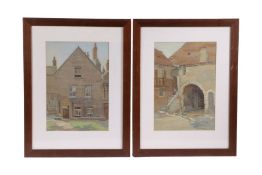 Charlotte Mary Cornock (British, exh.1919-1932) Various Topographical Views of Oxford, Bruges,