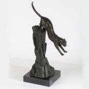 After Miguel Fernando Lopez 'Milo' (Portugese, b.1955) Bronze sculpture depicting a Panther
