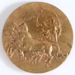 A London 1908 Olympic Games participant's medal, designed by Bertram Mackennal, bronze, obverse