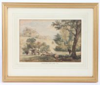 **CLIENT TO COLLECT 05/10/23** Thomas Churchyard (British, 1798-1865) 'Shrubland from Diana Hill'