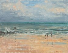 H. E. Collin (British, 20th century) "Norfolk Coast" Signed (lower right), Oil on canvas 44 x