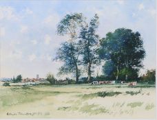 Adrian Taunton (British, b.1939) "Summer Pastures - Norfolk" signed and dated '07 (lower left),