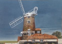 Tony Garner (British, 1944-2022) Cley Mill signed and dated 1980 (lower left), pastel 25 x 35cm (10"